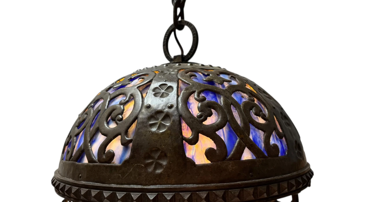 Vienna Secession Art Nouveau Chandelier Austria, 1900s